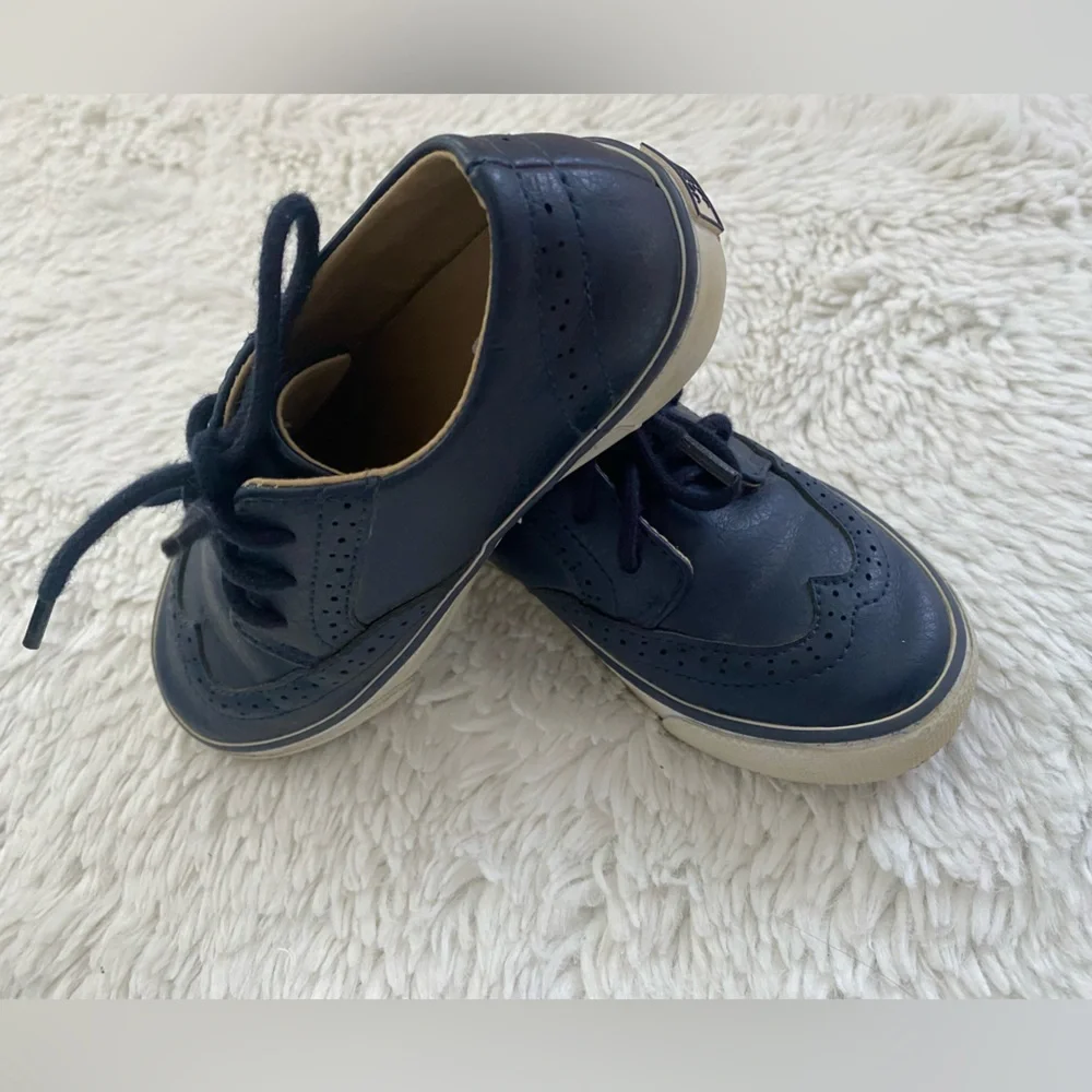 Janie and Jack Navy Blue Kids Dress Shoes